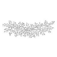 Bridal Silver Teardrop Headband 146361