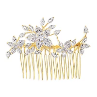 Bridal Gold Cubic Zirconia Hair Comb 143602