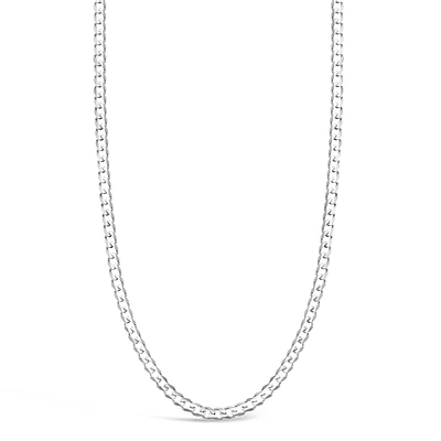 Sterling Silver 3.8mm Cuban Link  20" Chain Necklace 142102