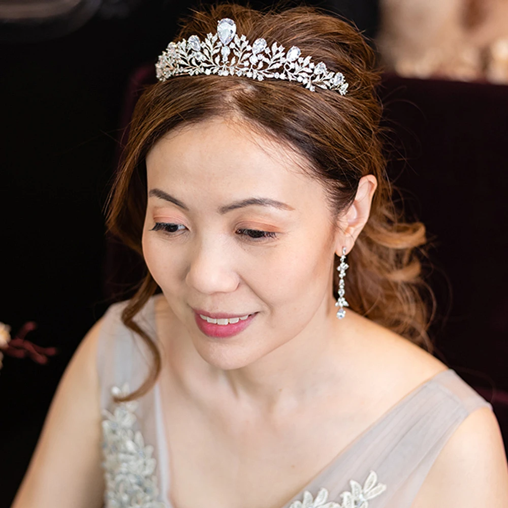 Bridal Silver Cubic Zirconia Tiara 145829