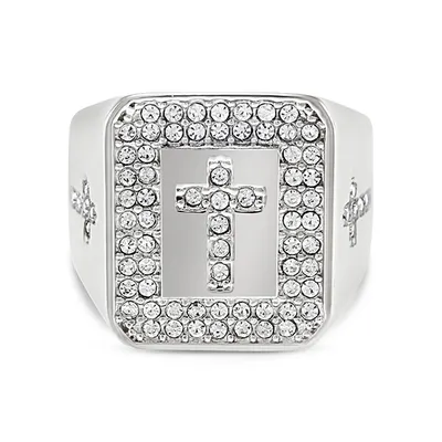 Men's Stainless Steel Cubic Zirconia Ring 141216