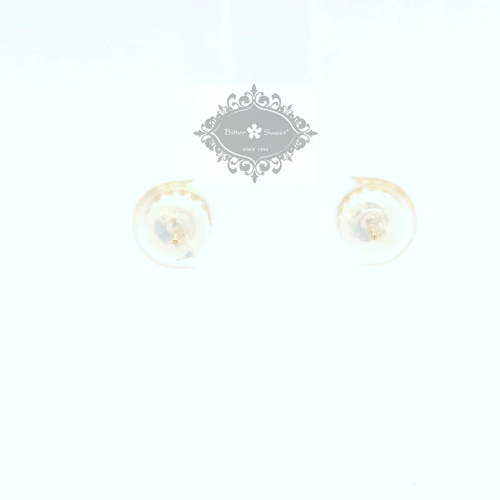 10k Yellow Gold Cubic Zirconia Studs Earrings 153718