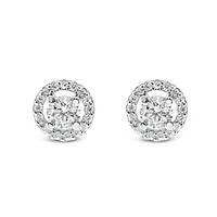 Sterling Silver Cubic Zirconia Round Studs 139378