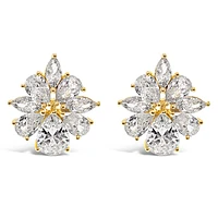 Bridal Gold Cubic Zirconia Necklace & Earrings Set 143586