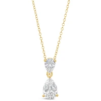 Gold Plated Sterling Silver Cubic Zirconia Necklace 152733