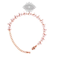 Bridal Rose Gold Cubic Zirconia Bracelet 137426
