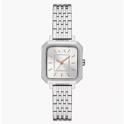 Armani Exchange Three-Hand Stainless Steel Watch 153657