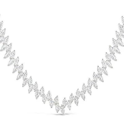 Bridal Silver  Cubic Zirconia Necklace  149296
