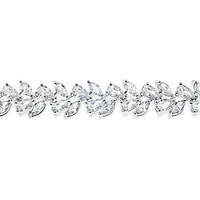Bridal Cubic Zirconia Silver Bracelet 145887