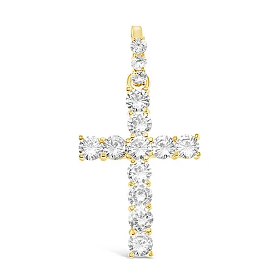 Stainless Steel Gold Cross Pendent 146532