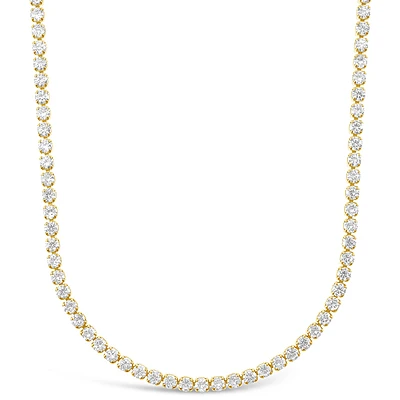 Fashion Cubic Zirconia Gold Tennis 12" Choker 143265