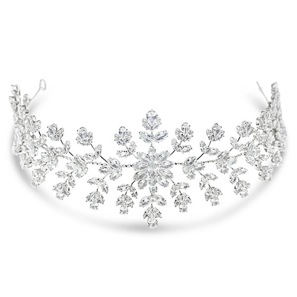 Bridal Silver Cubic Zirconia Headband