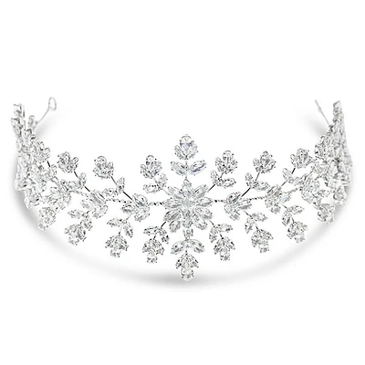 Bridal Silver Cubic Zirconia Headband
