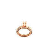 Rose Gold Plated Sterling Silver Cubic Zirconia Necklace 130701