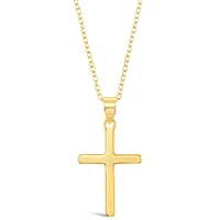 Gold Plated Sterling Silver Cross Necklace 146455