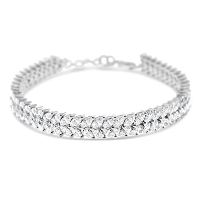 Sterling Silver Cubic Zirconia Tennis Bracelet 144939