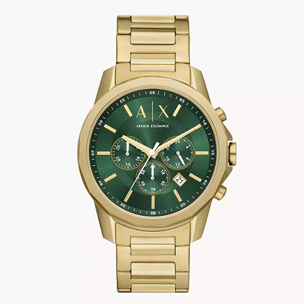 Armani Exchange Chronograph Gold-Tone Stainless Steel Watch 151899