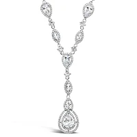 Bridal Silver Cubic Zirconia Necklace 125962