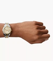 Fossil Scarlette Two Tone Stainless Steel Watch 151580