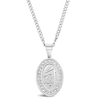 Stainless Steel Silver Allah Necklace 143643