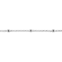 Sterling Silver Cubic Zirconia Evil Eye Bracelet
