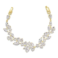 Bridal Gold Cubic Zirconia Bracelet 143590