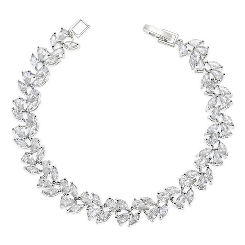 Bridal Cubic Zirconia Silver Bracelet 145887