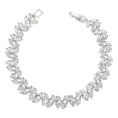 Bridal Cubic Zirconia Silver Bracelet 145887