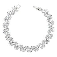 Bridal Cubic Zirconia Silver Bracelet 145887