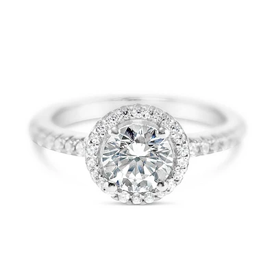 Sterling Silver Cubic Zirconia Round Ring 150246