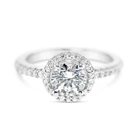 Sterling Silver Cubic Zirconia Round Ring 150246