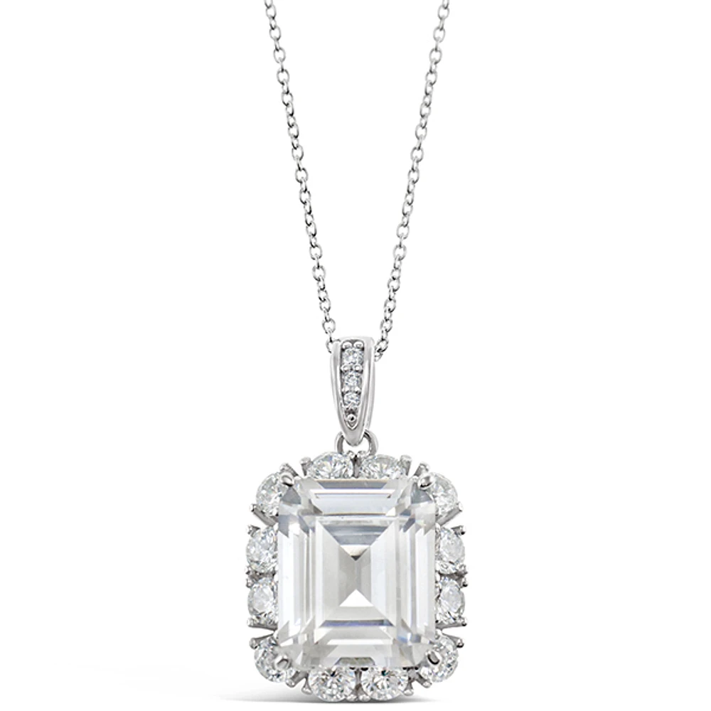 Sterling Silver Cubic Zirconia Necklace