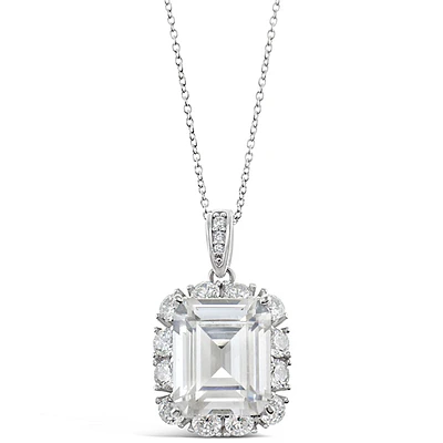 Sterling Silver Cubic Zirconia Necklace