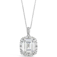 Sterling Silver Cubic Zirconia Necklace
