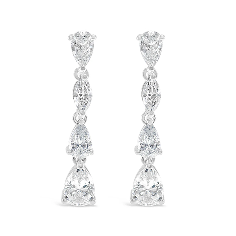 Sterling Silver Cubic Zirconia Earrings 151259