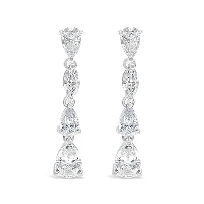 Sterling Silver Cubic Zirconia Earrings 151259