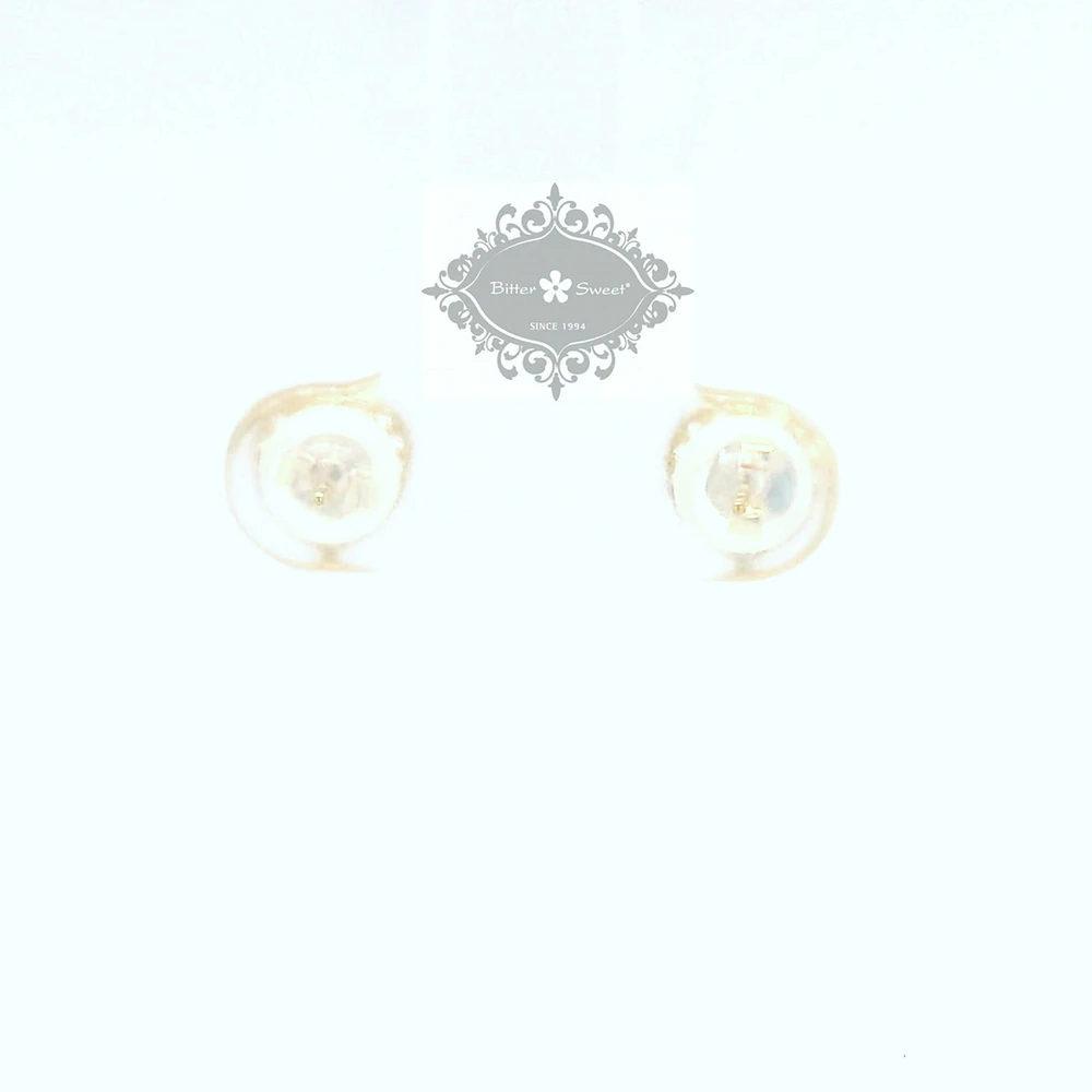 10k Yellow Gold Cubic Zirconia Studs Earrings