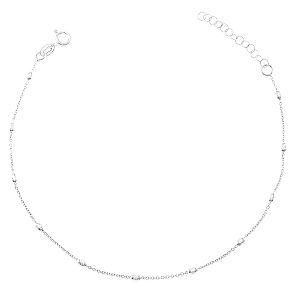 Sterling Silver Bead Anklet 145096