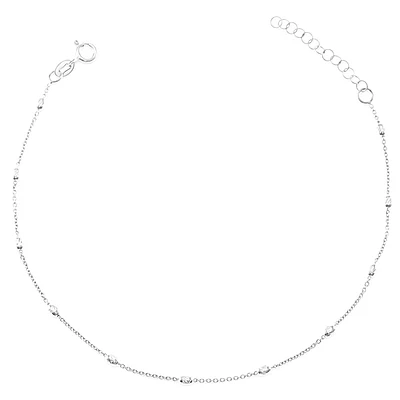 Sterling Silver Bead Anklet 145096