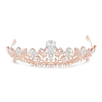 Bridal Rosegold Cubic Zirconia Tiara