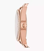 Fossil Scarlette Rose-Gold-Tone Stainless Steel Watch 130990