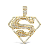 Gold Plated Sterling Silver Cubic Zirconia Pendant 142550