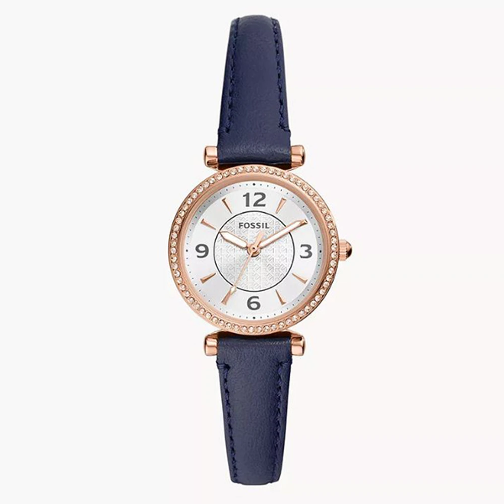 Fossil Carlie Navy LiteHide Watch 151323