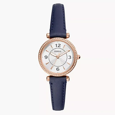 Fossil Carlie Navy LiteHide Watch 151323