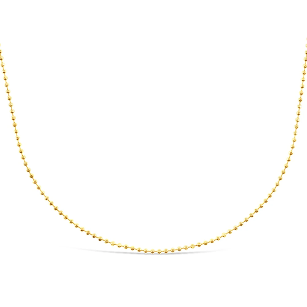 Gold Plated Sterling Silver Bead Chain 142224
