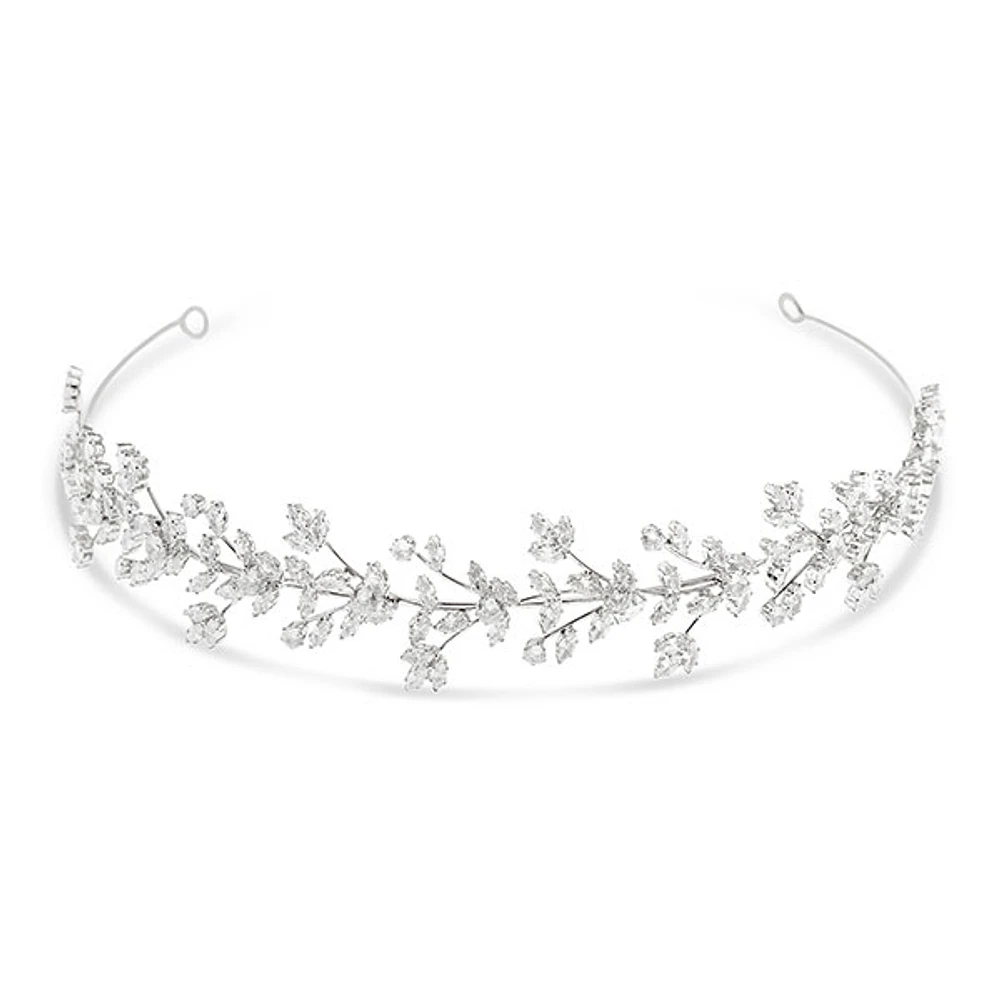 Bridal Silver Cubic Zirconia Headband 145822