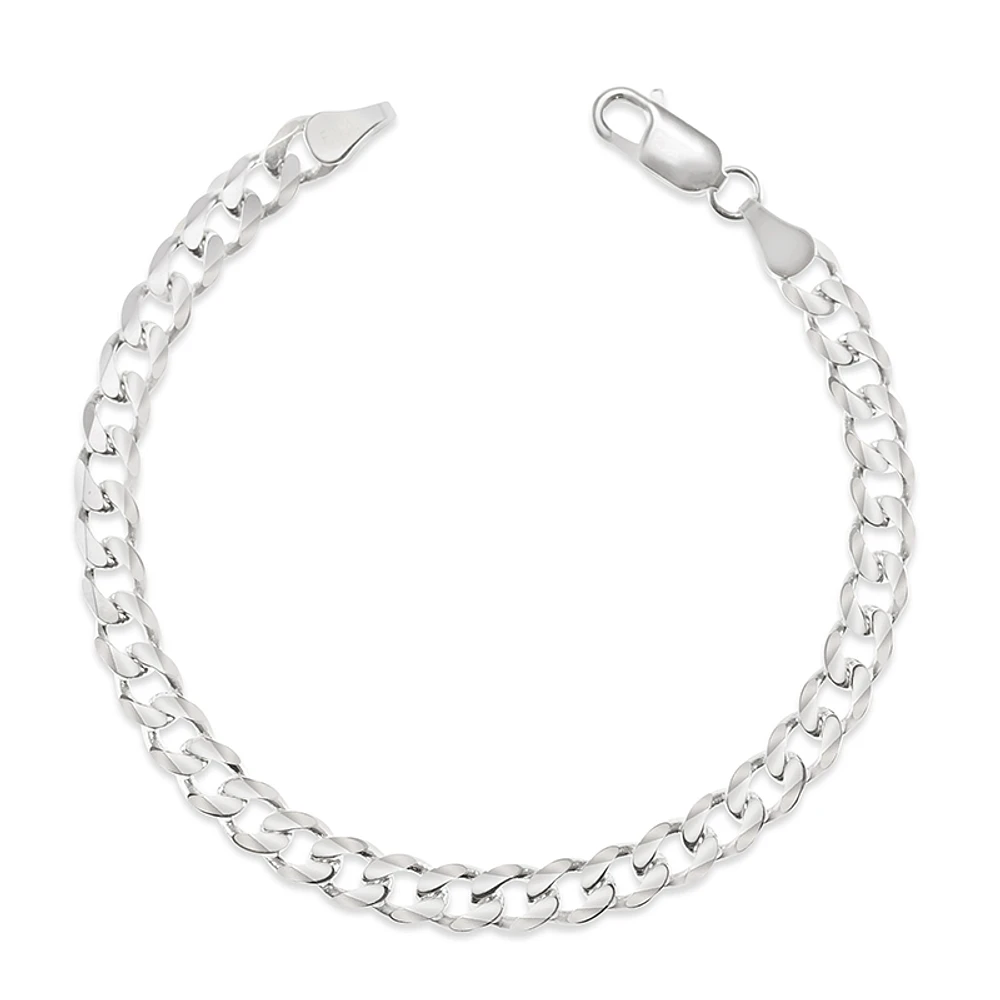 Sterling Silver 6mm Cuban Link 7.5" Bracelet 142970