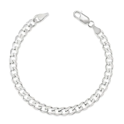 Sterling Silver 6mm Cuban Link 7.5" Bracelet 142970