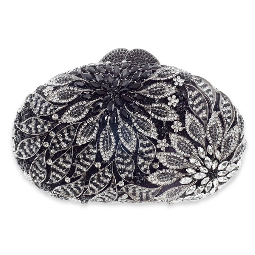 Crystal Flower Handbag Clutch 150209