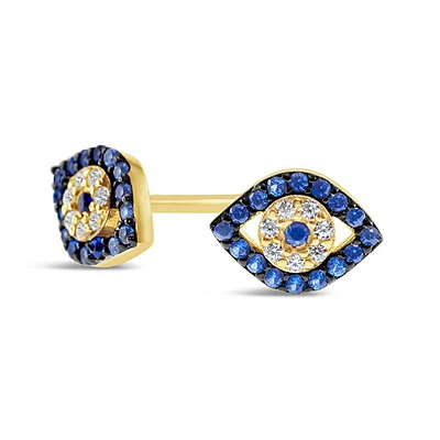 Gold Plated Sterling Silver Cubic Zirconia Earrings